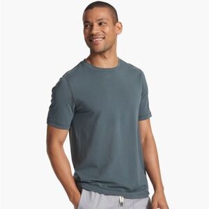 NWT Vuori Tuvalu Tee in Lake Men’s Medium, Pima Cotton, Short Sleeve Shirt Blue